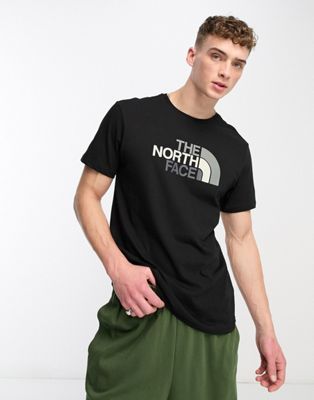 The North Face Easy ASOS in t-shirt black chest | logo