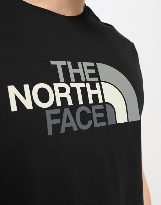 The North Face Easy | black logo ASOS t-shirt chest in