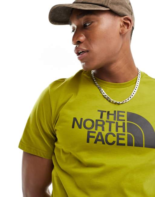 The North Face Easy chest logo t shirt in khaki ASOS