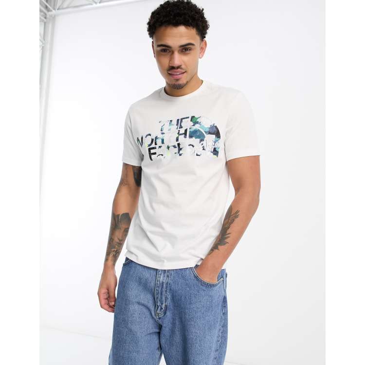 The North Face Easy chest logo t-shirt in white