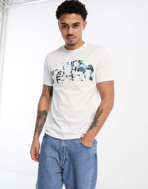 The North Face Easy chest logo t-shirt in white