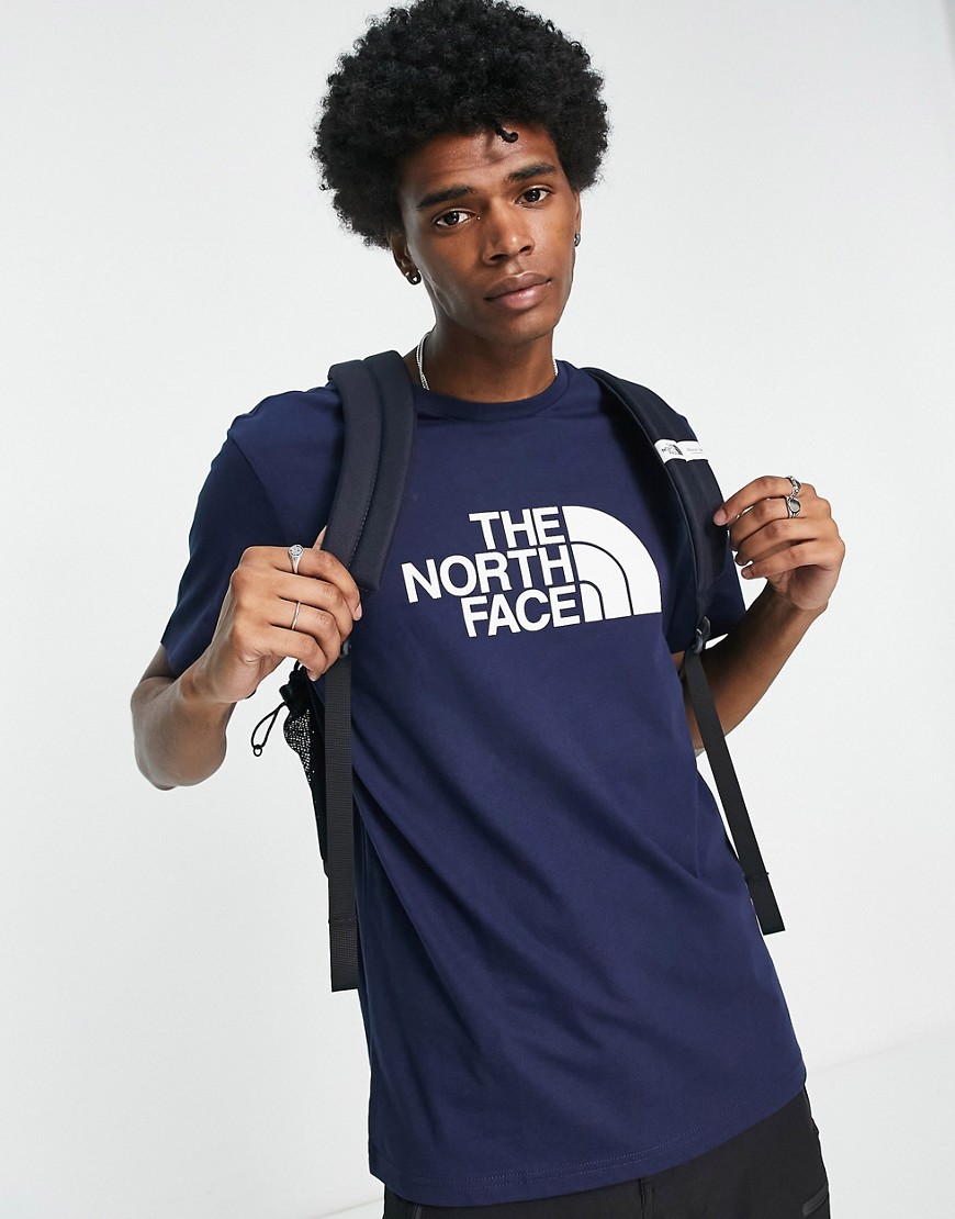 The North Face Easy chest print t-shirt in navy