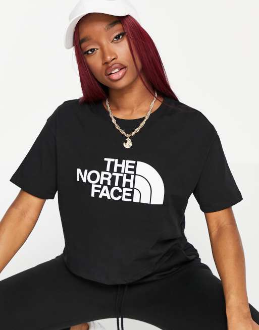 The North Face Easy cropped t-shirt in black