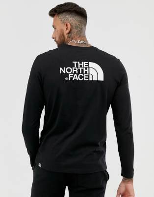 north face long sleeve black