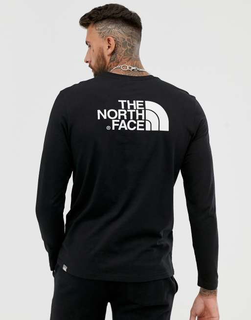 The North Face Easy long sleeve t-shirt in black | ASOS