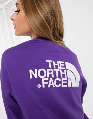 purple north face shirt