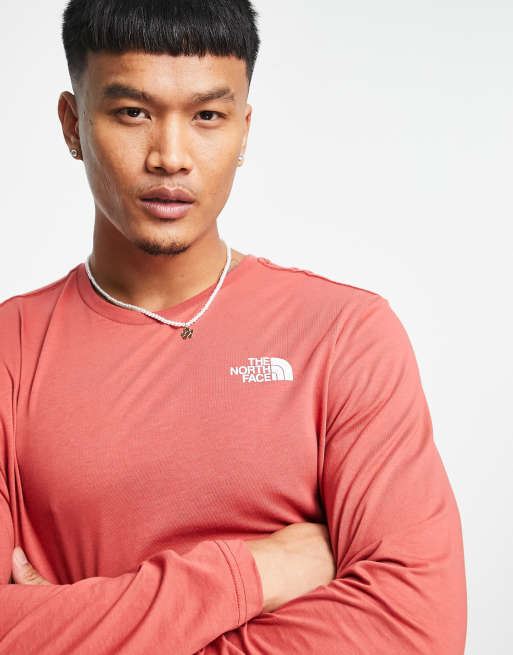 The north face cheap long sleeve patch tee