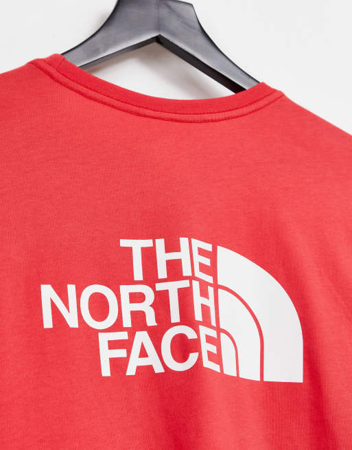 The North Face Easy long sleeve t shirt in red