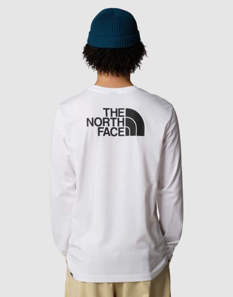 The North Face Easy long-sleeve t-shirt in tnf white