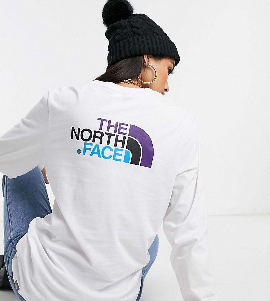 The North Face Easy long sleeve t-shirt in white Exclusive at ASOS
