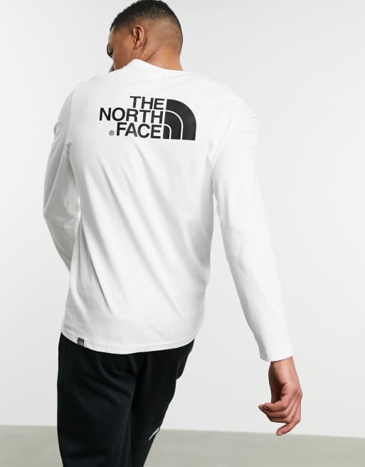 The North Face Easy long sleeve t shirt in white