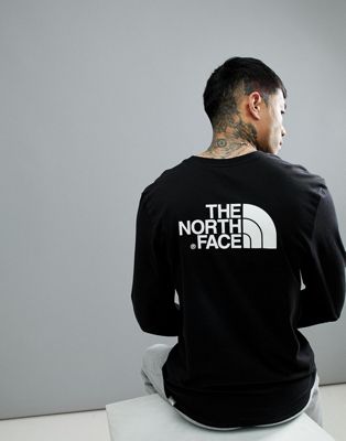 black long sleeve north face top