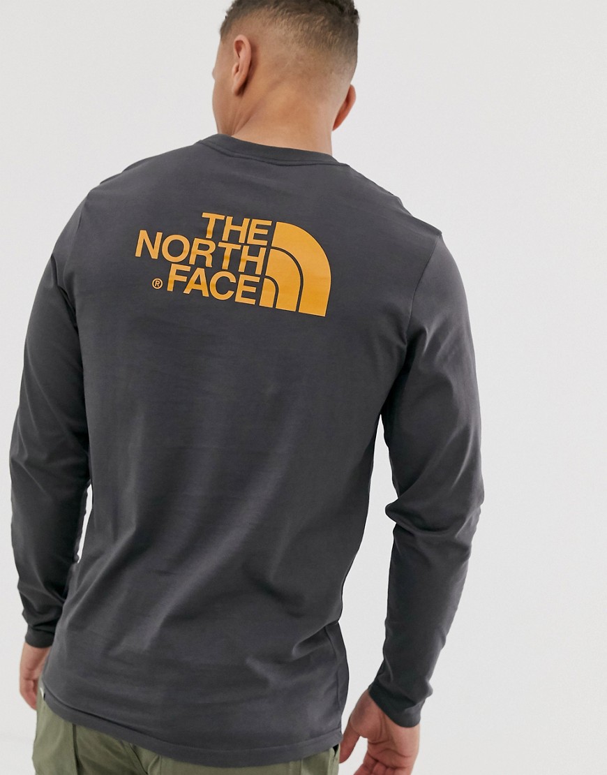The North Face - Easy - Maglia grigia a maniche lunghe-Grigio