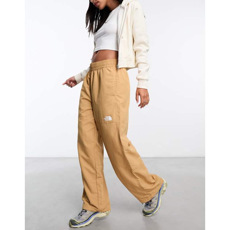 The North Face, Pants & Jumpsuits, The North Face Khaki Linen Blend Wide  Leg Pants W Drawstring Waist Size 8