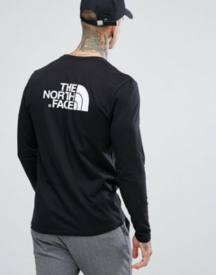 north face long sleeve black t shirt