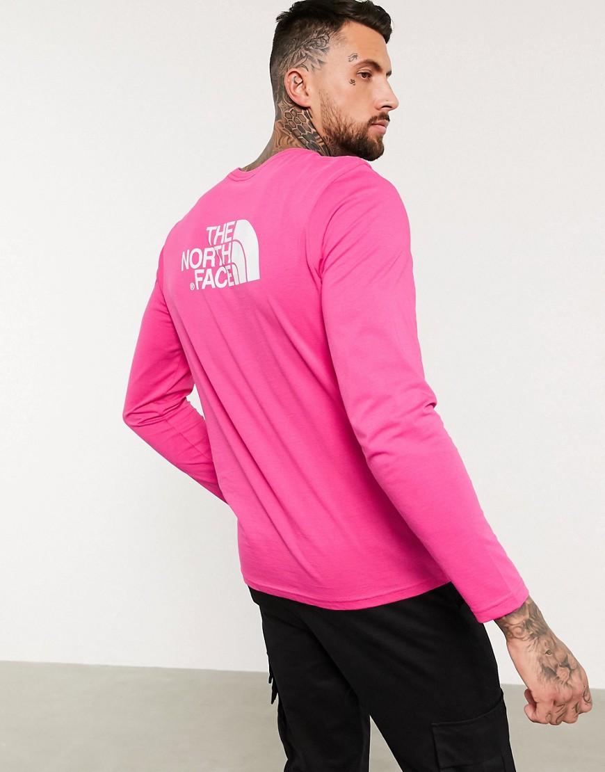The North Face - Easy - T-shirt a maniche lunghe rosa scuro