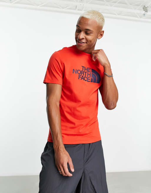 The North Face - Easy - T-shirt avec logo sur la poitrine - Rouge