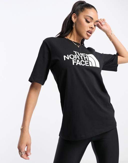 The North Face - Easy - T-shirt comoda nera con stampa sul petto