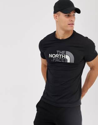 north face tshirt black