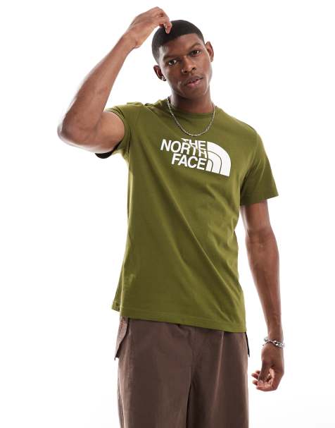 The North Face – Easy – T-Shirt in Grün und Weiß - view 1