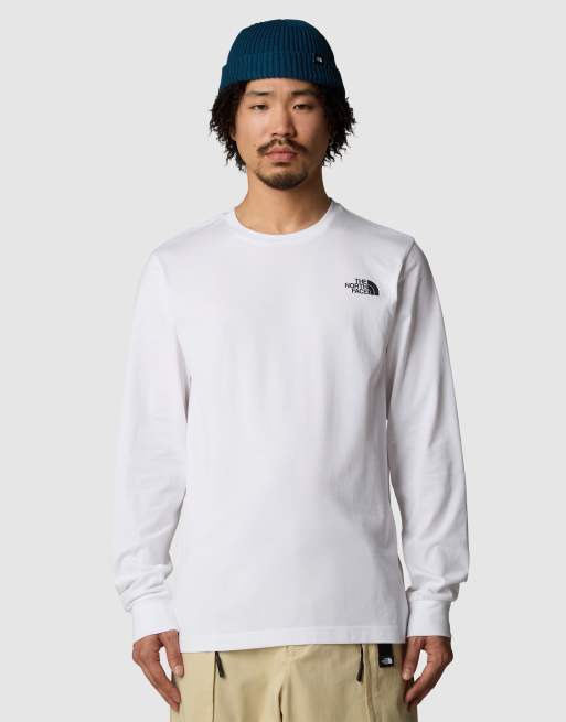 The North Face - Easy - T-shirt met lange mouwen in wit, 2 van 4