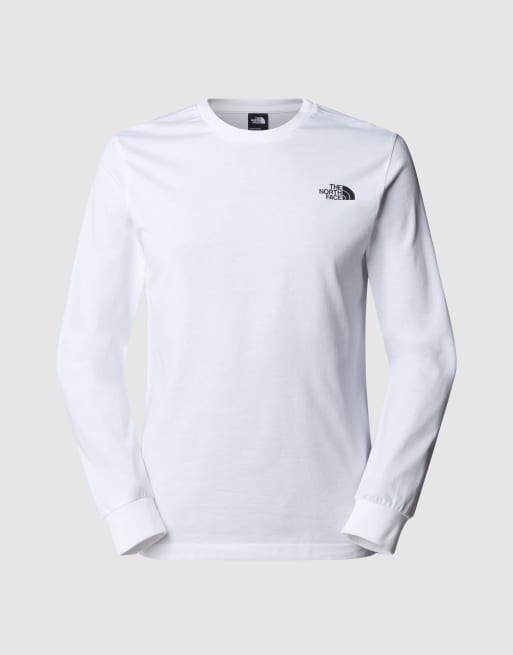 The North Face - Easy - T-shirt met lange mouwen in wit, 3 van 4