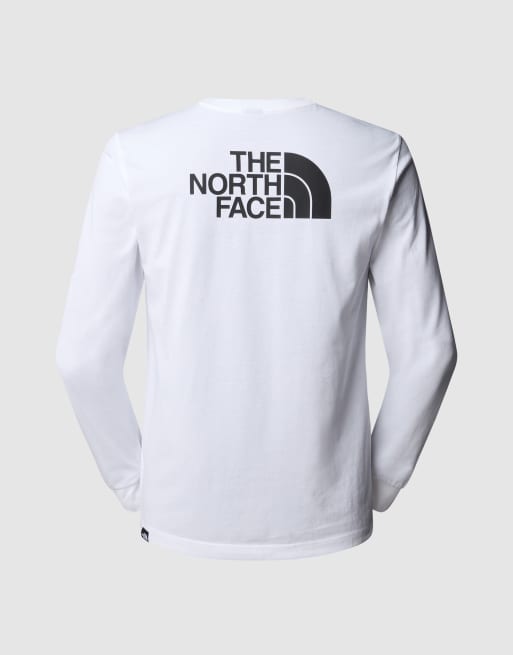 The North Face - Easy - T-shirt met lange mouwen in wit, 4 van 4