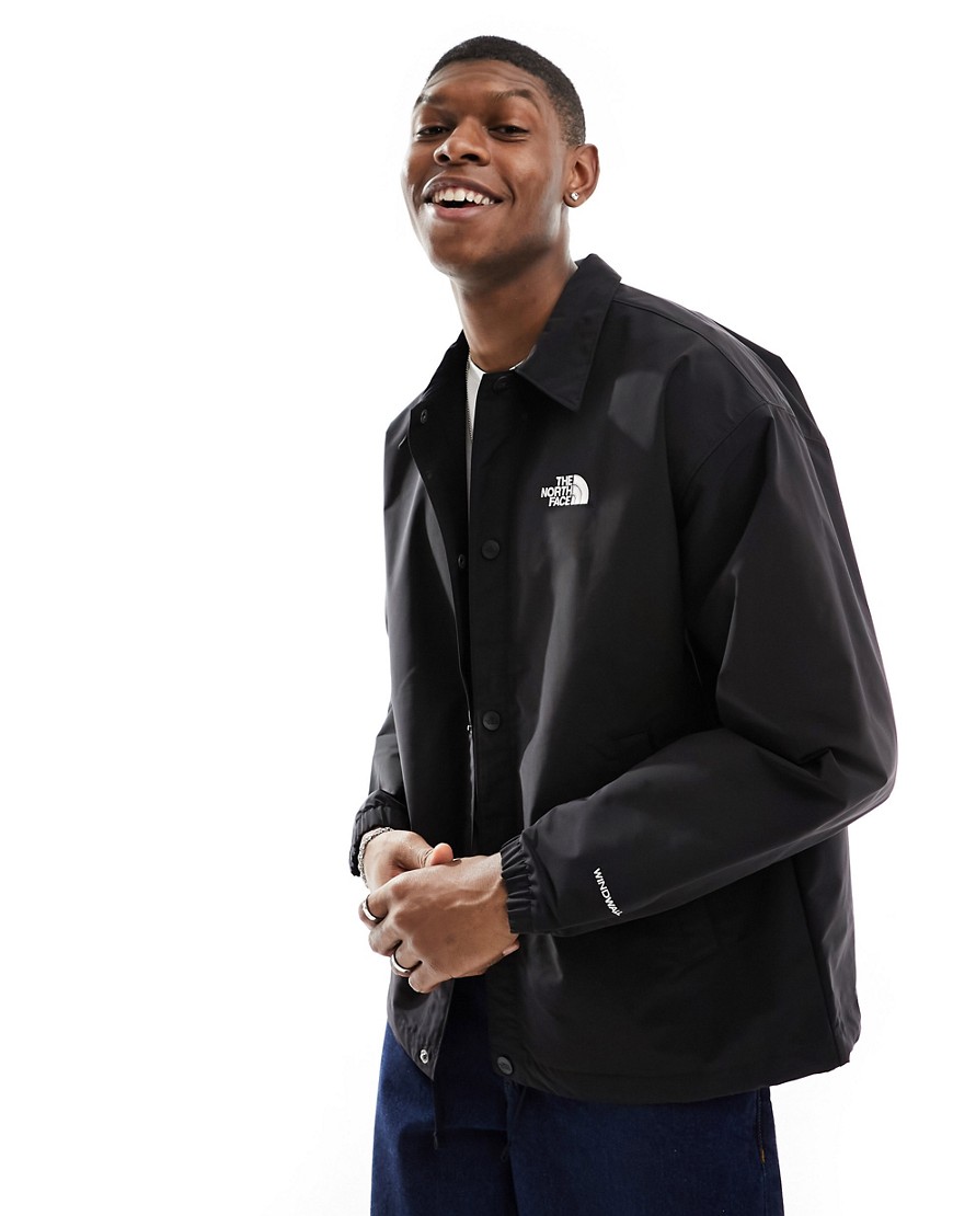 The North Face Easy Wind logo coach jacket in black