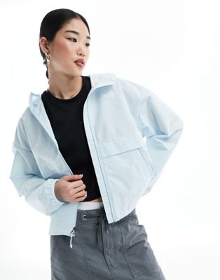 The North Face Easy Wind logo jacket in light blue