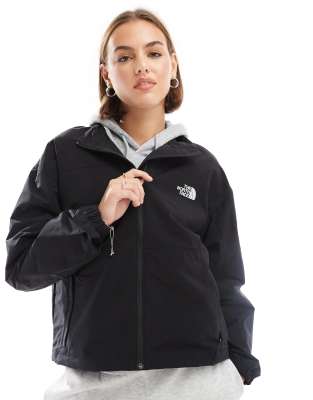 The North Face - Easy Wind - Reißverschlussjacke in Schwarz mit Logo-Grün