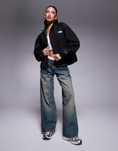 The North Face Easy Wind track jacket in cream and sage green