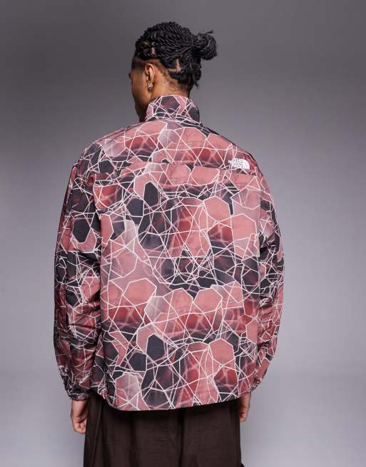 The North Face – Easy Wind – Unisex-Trainingsjacke mit Reißverschluss und burgunderrotem Muster, 3 von 4