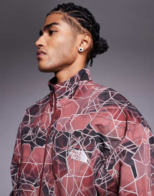 The North Face – Easy Wind – Unisex-Trainingsjacke mit Reißverschluss und burgunderrotem Muster, 4 von 4