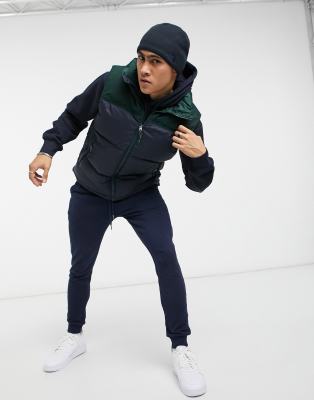 north face eco nuptse green