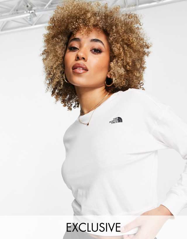 The North Face - ensei long sleeve top in white exclusive at asos