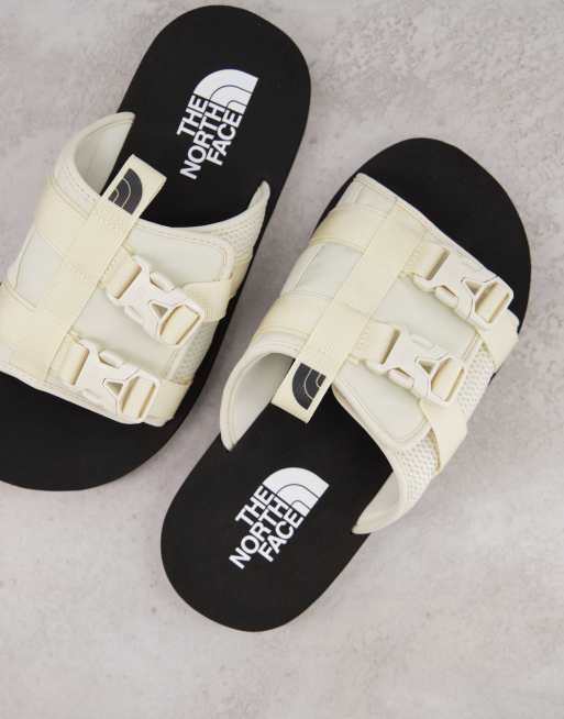 The North Face EQBC slides in white ASOS