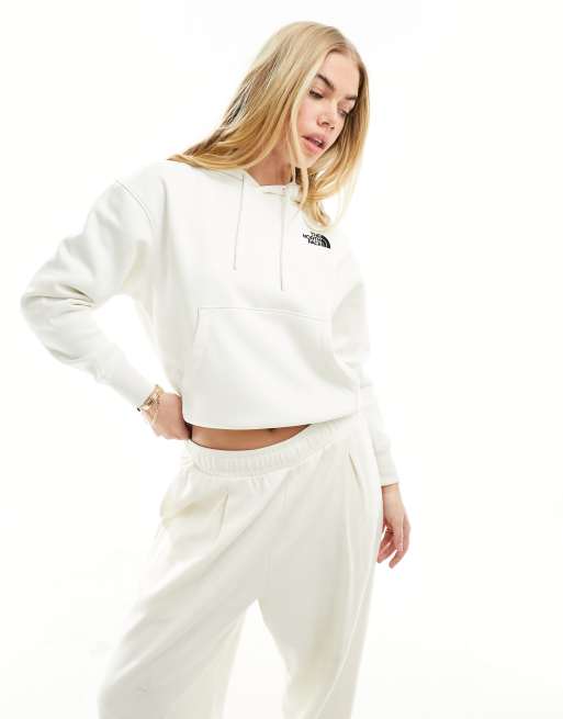 The North Face Essential – Bluza oversize z kapturem w kolorze złamanej bieli z logo