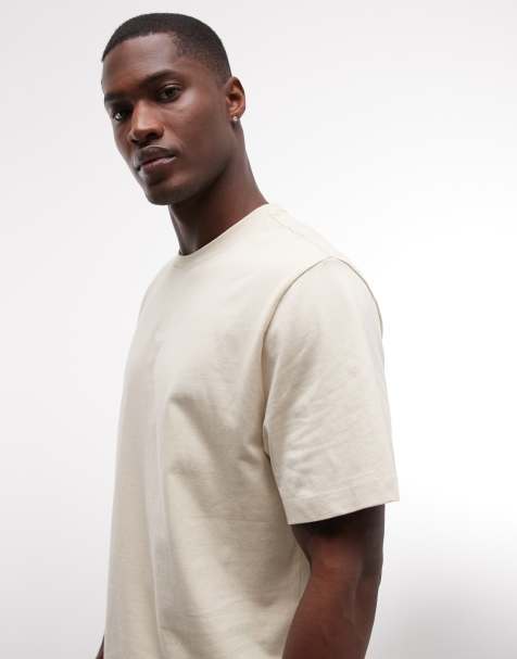 The North Face Essential center logo t-shirt in beige - view 1