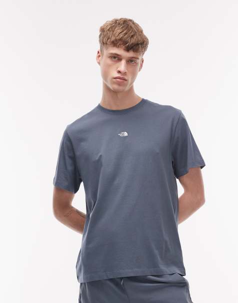 The North Face Essential central logo t-shirt in grey - view 1