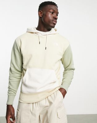 The North Face Essential colourblock hoodie in green Exclusive at ASOS