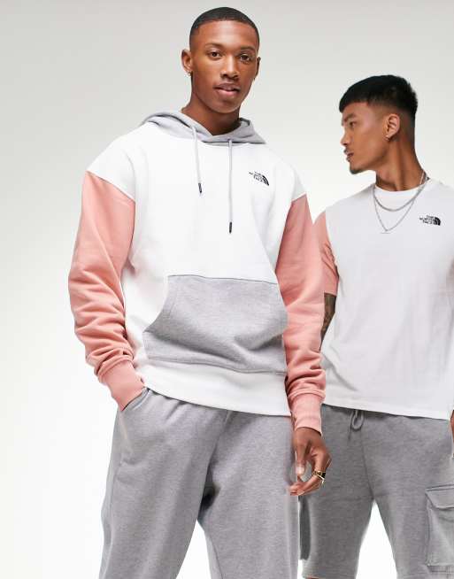 The north face best sale colour block fleece hoodie