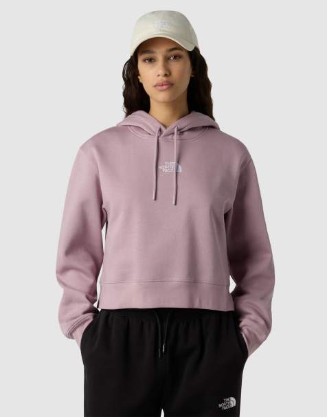 The North Face - Essential - Cropped hoodie in asgrauw paars - view 1