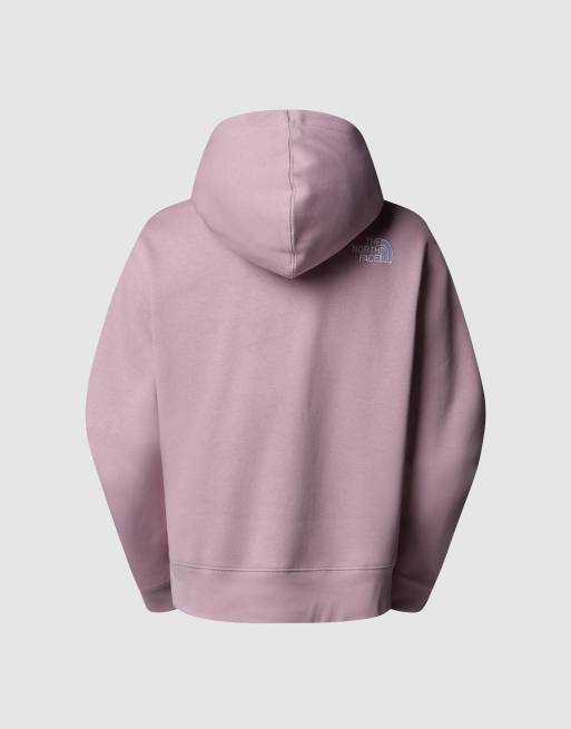 The North Face - Essential - Cropped hoodie in asgrauw paars, 4 van 4