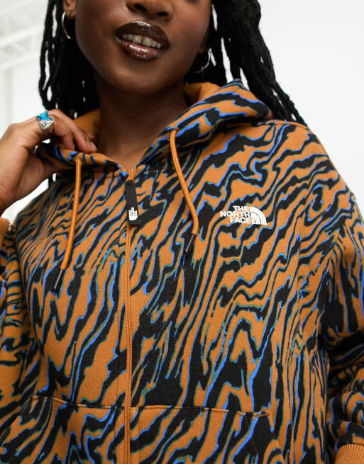 Cropped zip-up hoodie with print - Tracksuit - Women