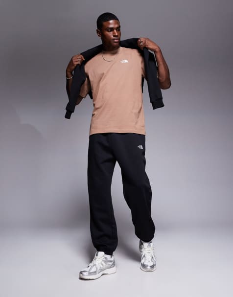The North Face Essential logo oversized joggers in black