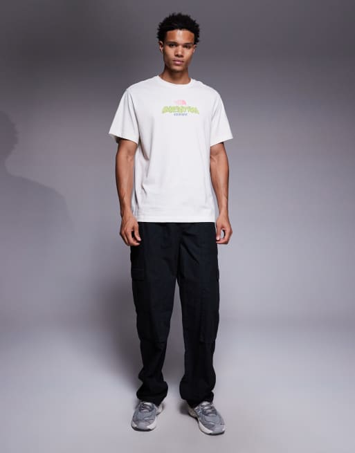 The North Face Essential Expedition back print tee in off white, 3 of 5
