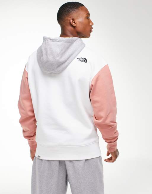 The north face felpa bianca cheap
