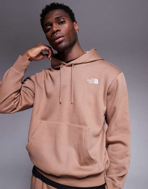 The North Face - Essential - Felpa con cappuccio oversize marrone con logo - view 1