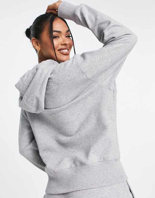 The North Face - Essential - Felpa oversize con cappuccio grigio chiaro - In esclusiva per ASOS, 2 di 4