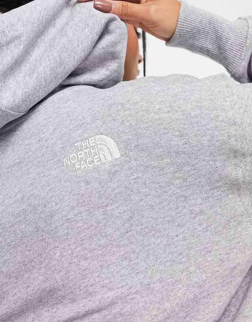 The North Face - Essential - Felpa oversize con cappuccio grigio chiaro - In esclusiva per ASOS, 4 di 4